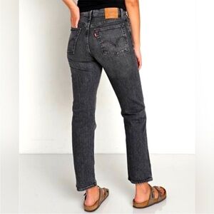 Levi’s 501 Straight Leg Black Washed Jeans